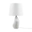 Lampe de table asymétrique en céramique grise Voir ci-dessous