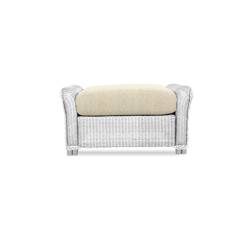 Reflections Outdoor Ottoman, Charlotte Sparrow, White