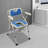 Height Adjustable Shower Commode Chair for Elderly,Bedside Commode Chair with Armrests and Backrest, Shower Seat with Armrests