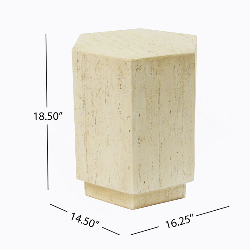 Hexagonal Archaistic Side Table