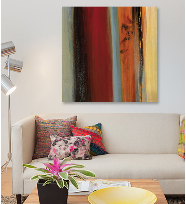 «District I», reproduction sur toile, H 12 po x l 12 po x P 1,5 po, Pas de tapis, Toile tendue