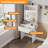 Petit ensemble de coiffeuse avec 3 miroirs lumineux réglables-1048712942
