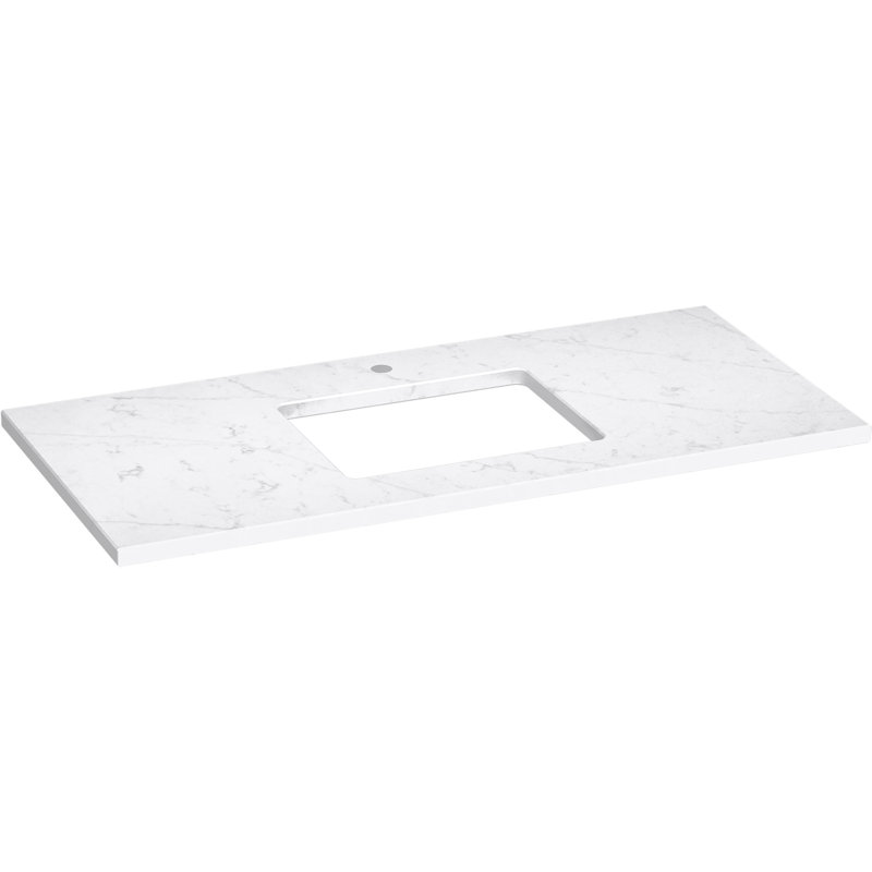 Comptoir de meuble-lavabo 49 po Silestone Quartz, Statuario éternel