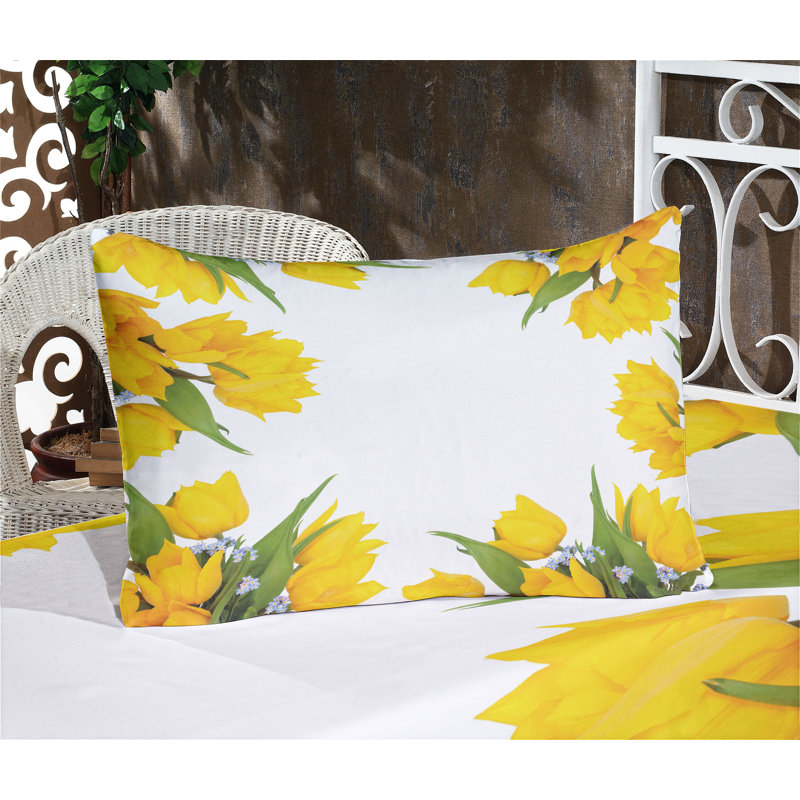 Drap-housse et coussin décoratif Ambesonne, Ensemble de draps pour très grand lit californien