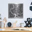 Art mural en métal luxueux «Rome Map Black» par Laura Marshall-102872439