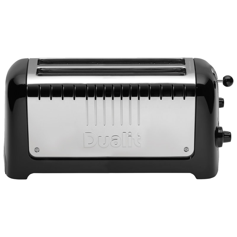 Lite Dualit 4 Slice 2 Long Slot Toaster Black