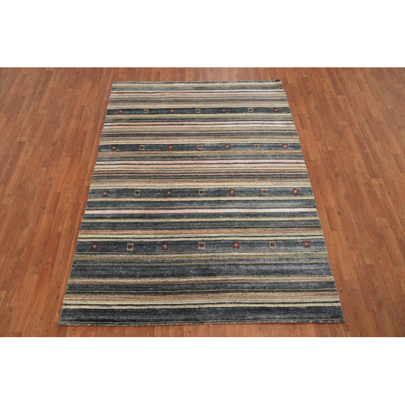 Striped Oriental Oriental Area Rug 5x8