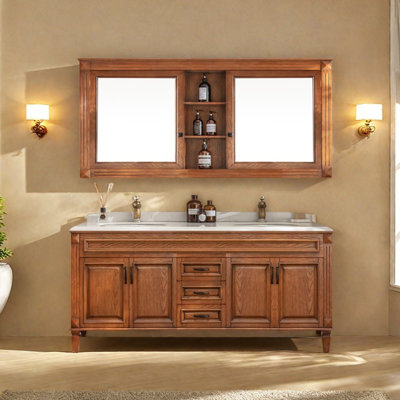 American brown floor-standing bathroom Vanity
