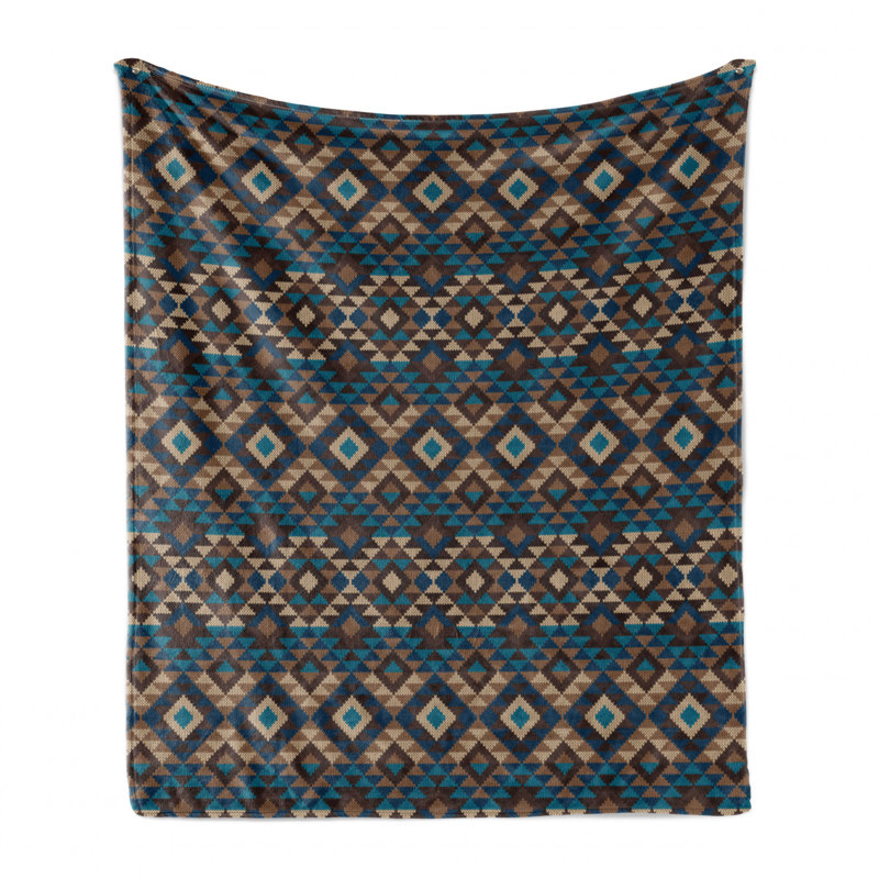 Hand Woven Throw Blanket, 50" W x 60" L