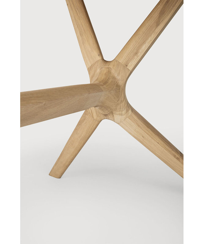 X Solid Oak Dining Table, 30" H x 78.75" L x 39.4" W