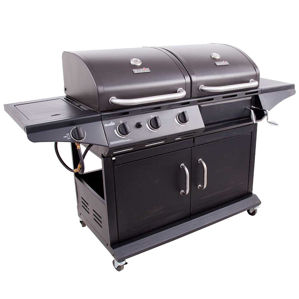 restaurant Væk panel CharBroil Char-Broil 3-Burner Propane Gas and Charcoal Grill with Cabinet &  Reviews | Wayfair