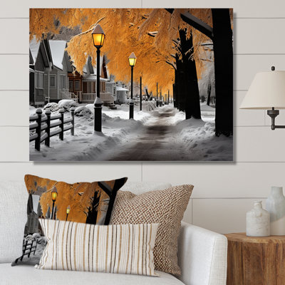" Monochrome Winter Street Charm I "