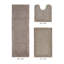 Ensemble de tapis pour salle de bain réversible 100% coton 2370 g / m² Merkel - ultra doux, très absorbant, lavable à la machine, certifié OEKO-TEX, idéal pour la douche, la baignoire, le meuble-lavabo et la toilette, beige-1613030069-1613030070
