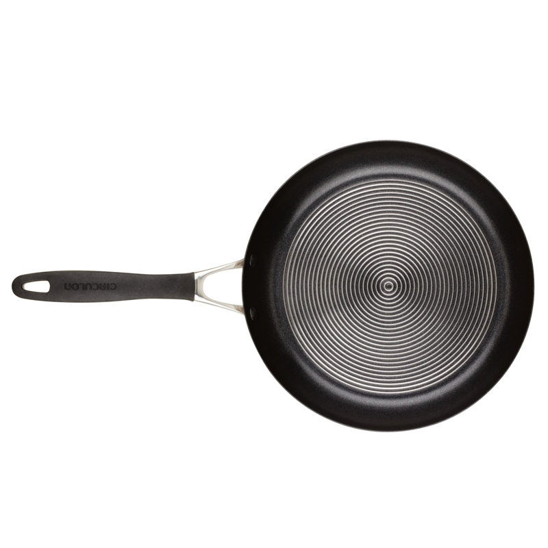 Circulon Stainless Steel Frying Pan with SteelShield and Nonstick Technology, 10.25 Inch, Silver