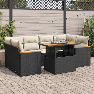 55 cm W Patio Sofa with Cushions