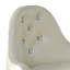 Tabouret de coiffeuse pivotant à dossier bas 21 po Dorie, blanc ivoire Dorie