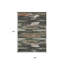 Tapis d'extérieur lavable abstrait 8 pi x 10 pi cuivre et ivoire