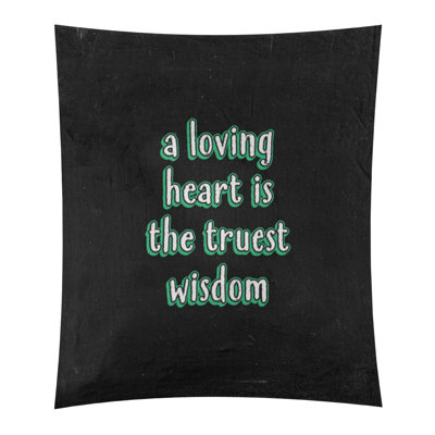 Tapisserie en polyester avec citation en polyester