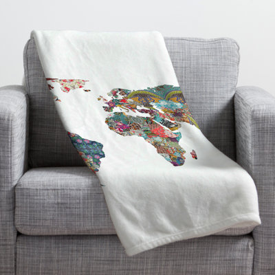 Bianca Green Throw Blanket