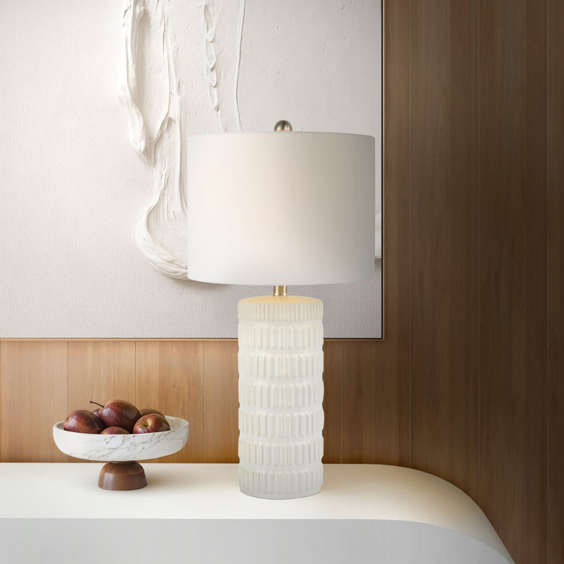 Alina Textured Cylinder Table Lamp