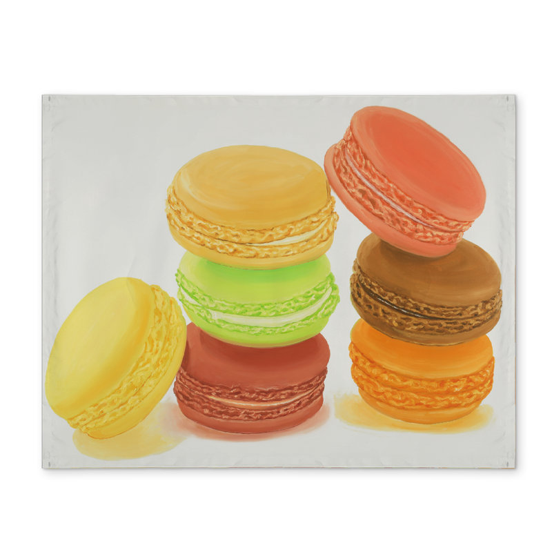 Napperon Délicieuses macarons - Décoration de cuisine hyperréaliste