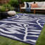 Tapis extérieur bleu / blanc Aldo-314463110