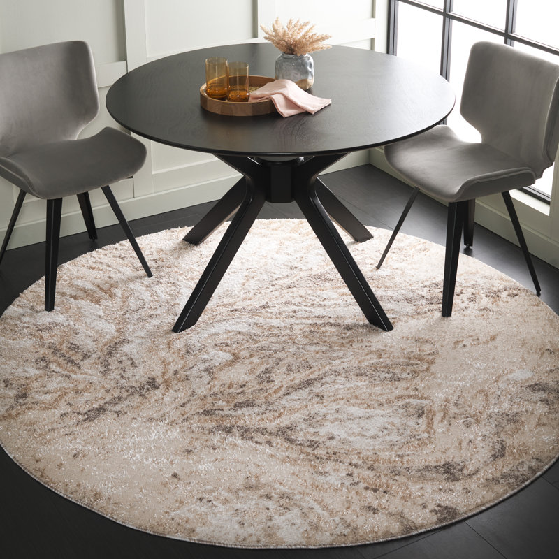 Davidsville Performance Abstract Rug, Round 6'7"