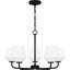 Sirkka 5-Light Matte Black Chandelier-113918084