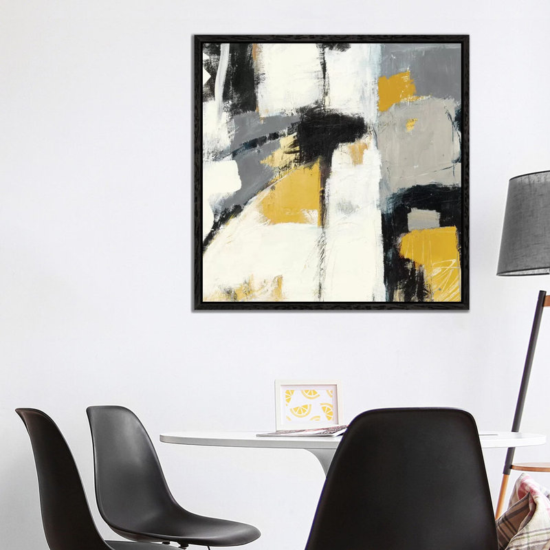 Catalina I - Wrapped Canvas Print, 93.98 cm H x 93.98 cm W, Black Floater Framed