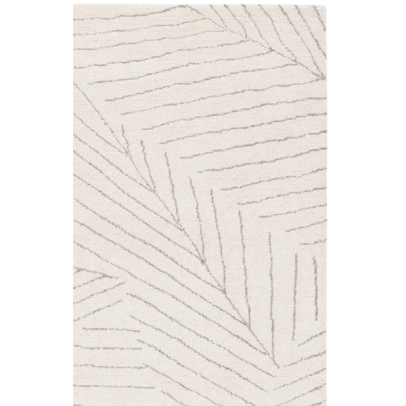 Tapis floral en laine touffeté à la main Mykonos 408, Rectangle 6 pi x 9 pi
