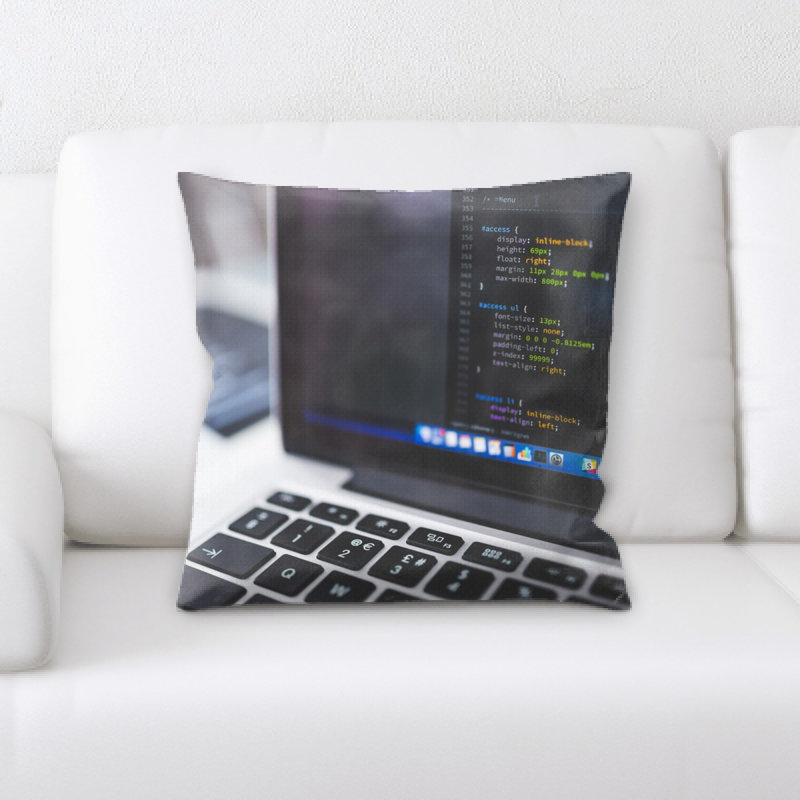 Microsuede Throw Pillow