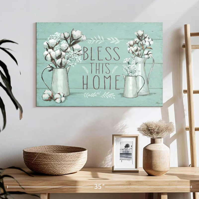 Plaque murale «Blessed Mint», H 16 po x l 24 po