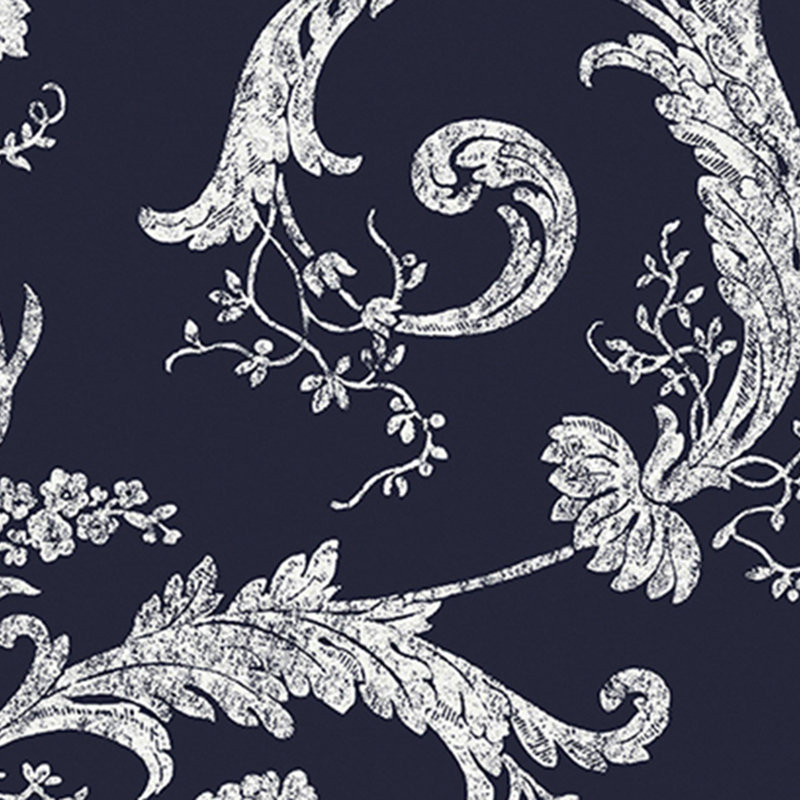 Laura Ashley Josette Wallpaper Roll, Midnight