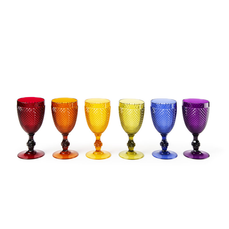 Diamond 390ml Goblet Set, Multi