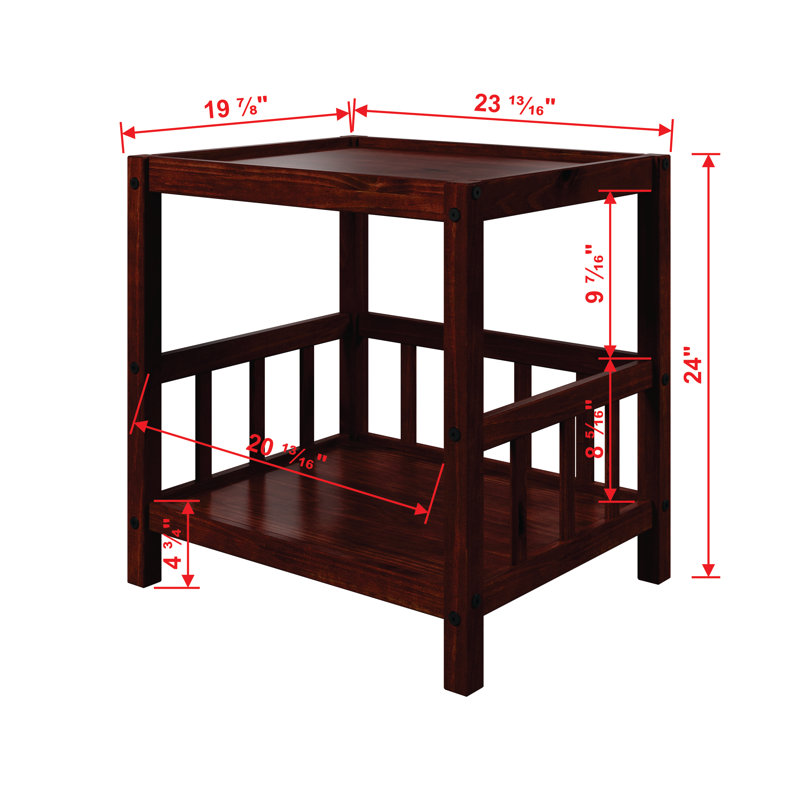Best Friend End Table Pet Bed, Brown