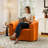Deria 30.5'' W Velvet Swivel Barrel Chair-1307840382