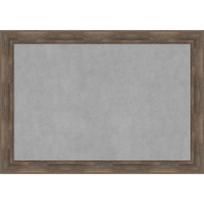Tableau magnétique encadré en bois dur moka, H 29 po x l 41 po