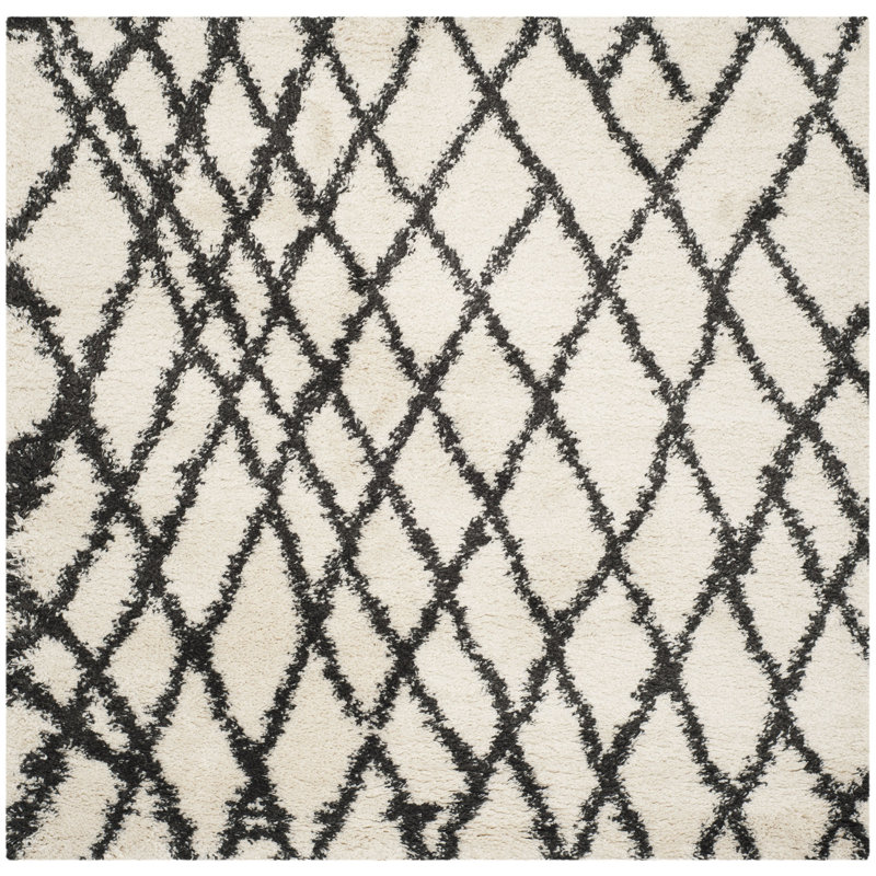 Ritney Sgb-Belize Shag Performance Geometric Rug, Square 6'7"