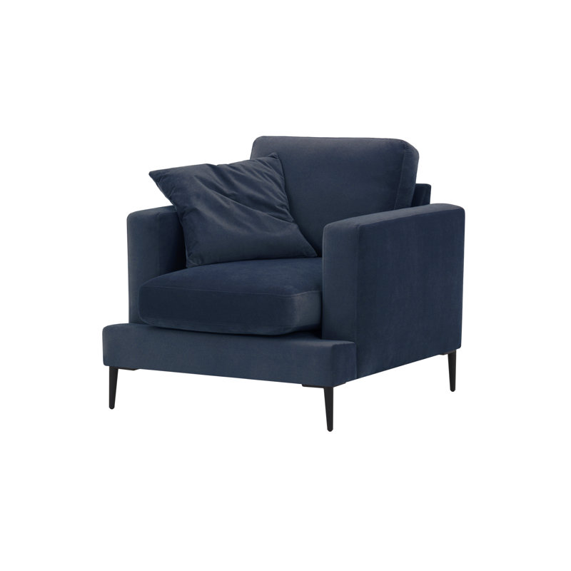 Bertaux Upholstered Armchair, Blue