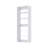 25.5" x 14" x 71.25" Shelf Tower Unit in White