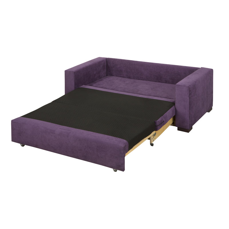 Conneautville Sofa Bed, Violet, Dark Brown