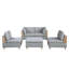 Mobilier de salon d'angle gris clair Dorris