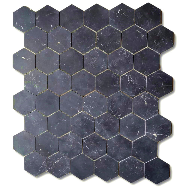 15" x 9" Marble Honeycomb Mosaic Wall & Floor Tile