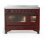 Majestic III Series 48 Inch Induction Range with 6 Induction Elements in Matte Graphite (Brass Trim)-1917753923-1917753926