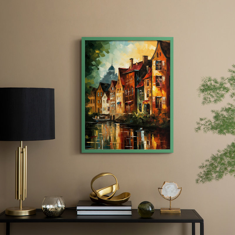"Paysages série CCLxx", Vert, H 21 po x l 17 po