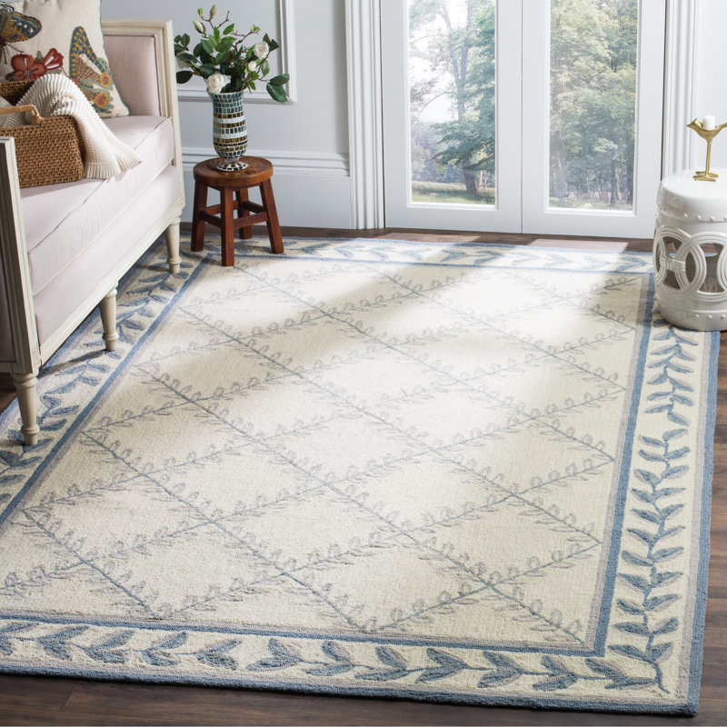 Tapis géométrique performance crocheté à la main Taran, Rectangle 6 pi x 9 pi