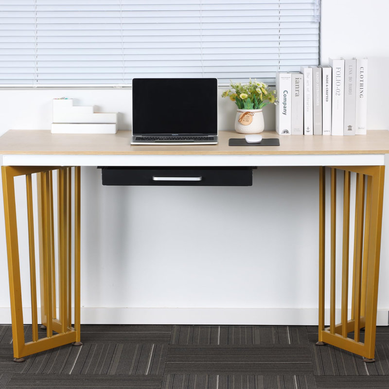 5.7cm H x 54cm W Desk, Black