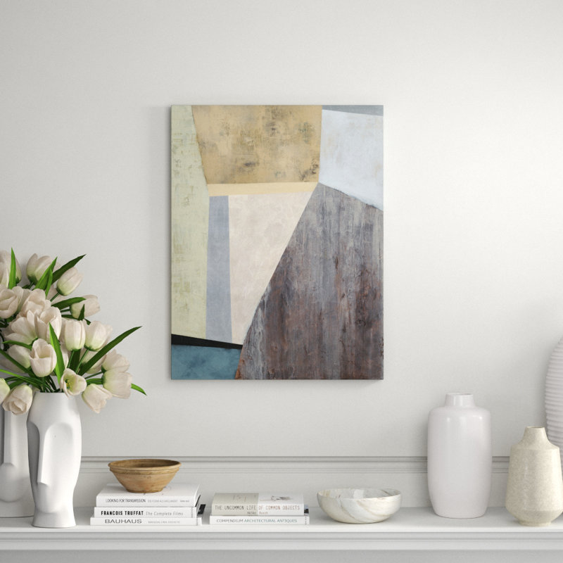 Spring Divide II Painting by Barclay Butera, 61" H x 47" W x 1.5" D, Hand Embellishment Texture
