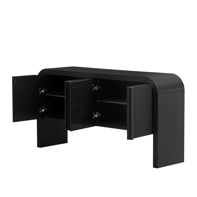 Buffet Fast 63 "avec 4 portes, Noir