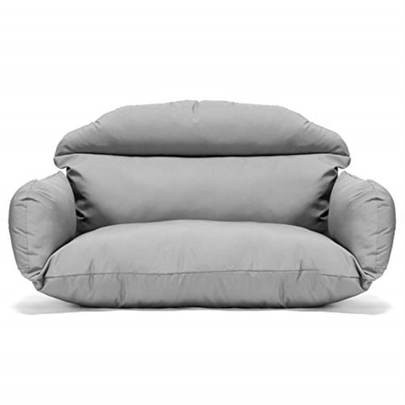 Coussin de balançoire double Smythe Modern, Gris clair